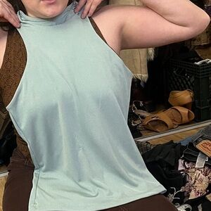 Sleeveless Mint Green Top